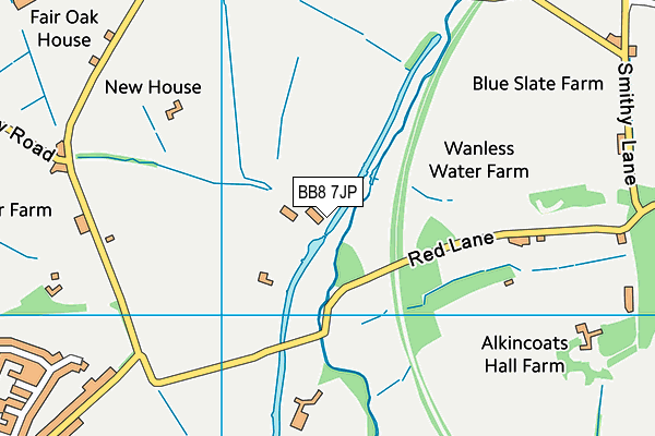 BB8 7JP map - OS VectorMap District (Ordnance Survey) BB8 7JP map - OS VectorMap District (Ordnance Survey)