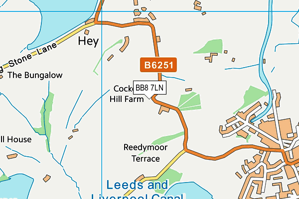 BB8 7LN map - OS VectorMap District (Ordnance Survey) BB8 7LN map - OS VectorMap District (Ordnance Survey)