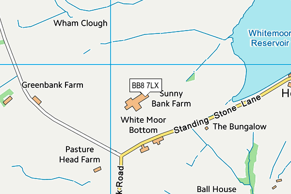BB8 7LX map - OS VectorMap District (Ordnance Survey) BB8 7LX map - OS VectorMap District (Ordnance Survey)