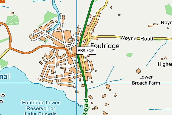 BB8 7QP map - OS VectorMap District (Ordnance Survey) BB8 7QP map - OS VectorMap District (Ordnance Survey)