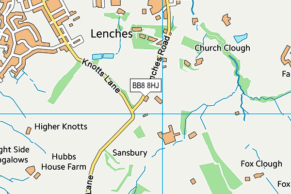 BB8 8HJ map - OS VectorMap District (Ordnance Survey) BB8 8HJ map - OS VectorMap District (Ordnance Survey)