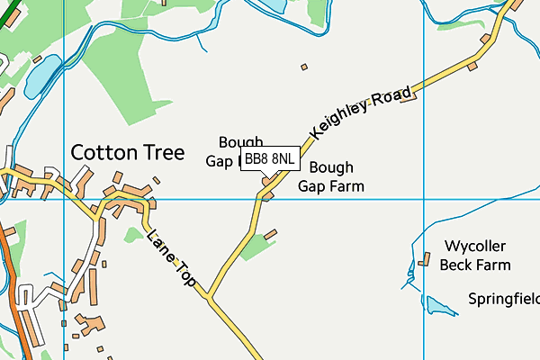 BB8 8NL map - OS VectorMap District (Ordnance Survey) BB8 8NL map - OS VectorMap District (Ordnance Survey)