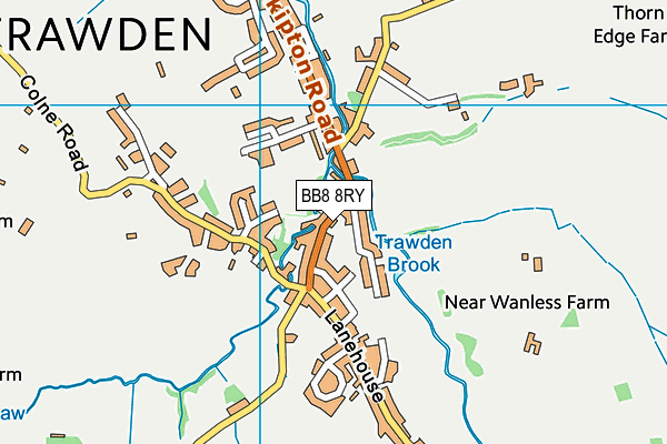 BB8 8RY map - OS VectorMap District (Ordnance Survey) BB8 8RY map - OS VectorMap District (Ordnance Survey)
