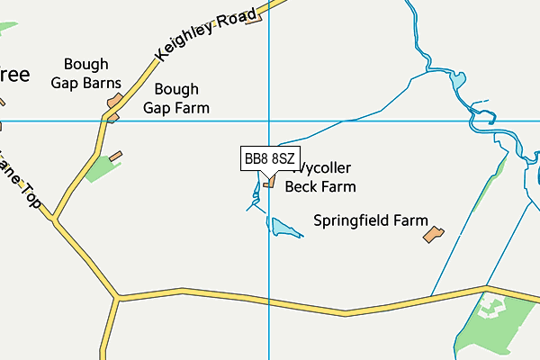 BB8 8SZ map - OS VectorMap District (Ordnance Survey) BB8 8SZ map - OS VectorMap District (Ordnance Survey)
