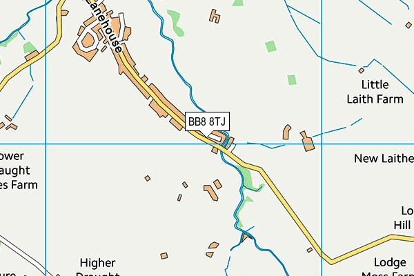 BB8 8TJ map - OS VectorMap District (Ordnance Survey) BB8 8TJ map - OS VectorMap District (Ordnance Survey)