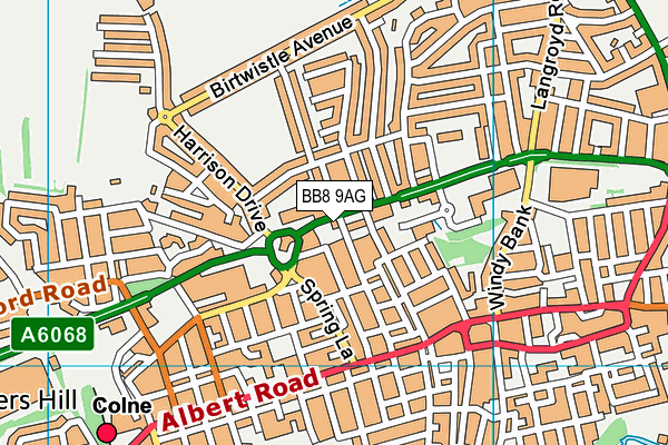 BB8 9AG map - OS VectorMap District (Ordnance Survey) BB8 9AG map - OS VectorMap District (Ordnance Survey)