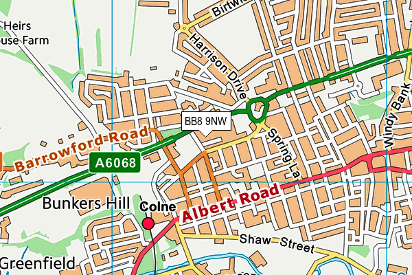 BB8 9NW map - OS VectorMap District (Ordnance Survey) BB8 9NW map - OS VectorMap District (Ordnance Survey)
