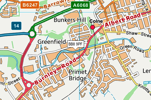 BB8 9PF map - OS VectorMap District (Ordnance Survey) BB8 9PF map - OS VectorMap District (Ordnance Survey)