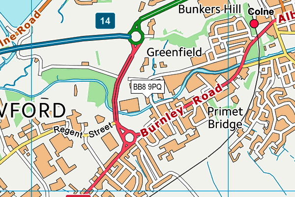 BB8 9PQ map - OS VectorMap District (Ordnance Survey) BB8 9PQ map - OS VectorMap District (Ordnance Survey)