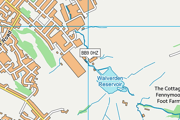 BB9 0HZ map - OS VectorMap District (Ordnance Survey) BB9 0HZ map - OS VectorMap District (Ordnance Survey)