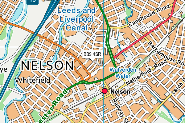 BB9 4SR map - OS VectorMap District (Ordnance Survey) BB9 4SR map - OS VectorMap District (Ordnance Survey)