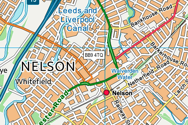BB9 4TQ map - OS VectorMap District (Ordnance Survey) BB9 4TQ map - OS VectorMap District (Ordnance Survey)