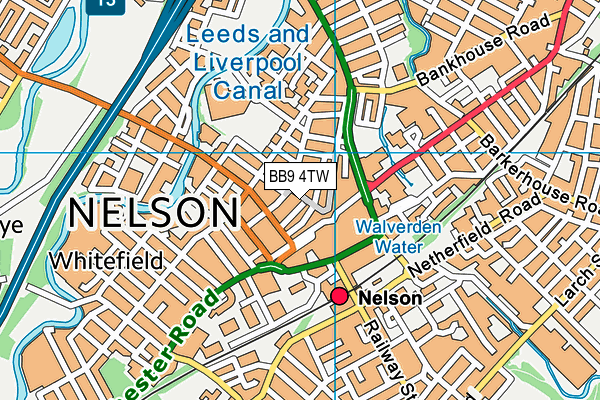 BB9 4TW map - OS VectorMap District (Ordnance Survey) BB9 4TW map - OS VectorMap District (Ordnance Survey)