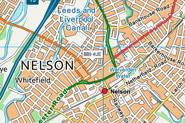 BB9 4UE map - OS VectorMap District (Ordnance Survey) BB9 4UE map - OS VectorMap District (Ordnance Survey)