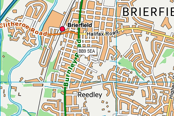 BB9 5EA map - OS VectorMap District (Ordnance Survey) BB9 5EA map - OS VectorMap District (Ordnance Survey)