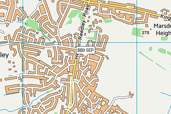 BB9 5EP map - OS VectorMap District (Ordnance Survey) BB9 5EP map - OS VectorMap District (Ordnance Survey)