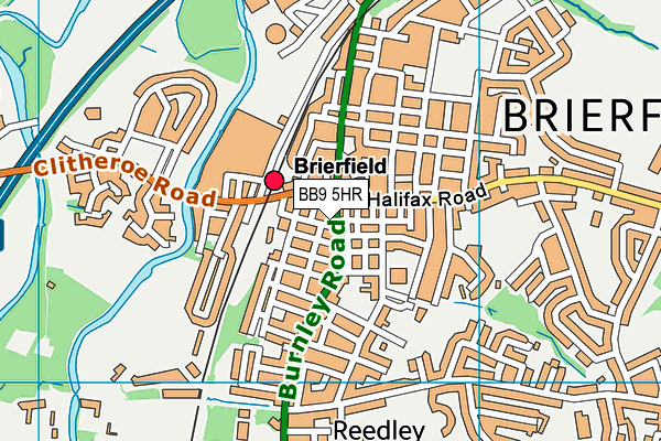 BB9 5HR map - OS VectorMap District (Ordnance Survey) BB9 5HR map - OS VectorMap District (Ordnance Survey)