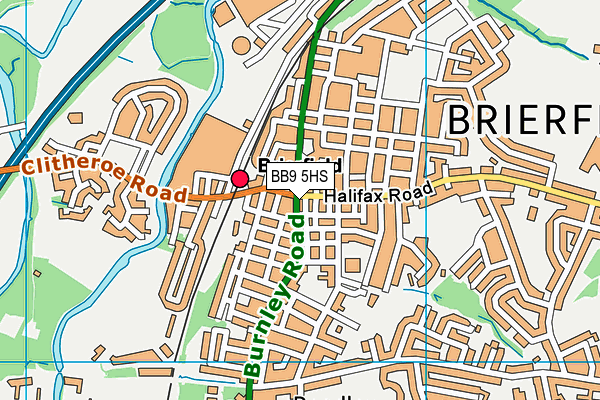 BB9 5HS map - OS VectorMap District (Ordnance Survey) BB9 5HS map - OS VectorMap District (Ordnance Survey)