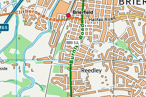 BB9 5JL map - OS VectorMap District (Ordnance Survey) BB9 5JL map - OS VectorMap District (Ordnance Survey)