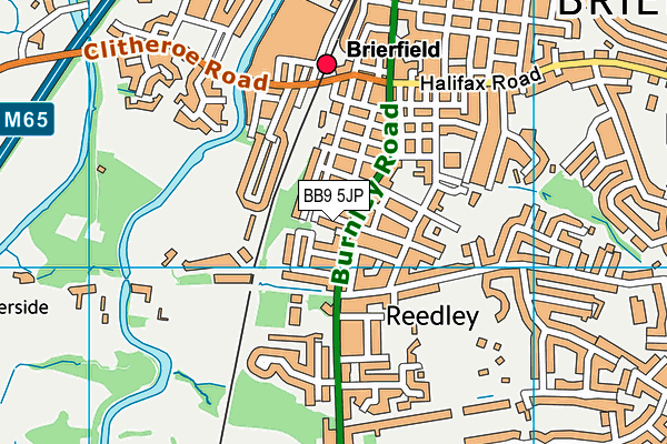 BB9 5JP map - OS VectorMap District (Ordnance Survey) BB9 5JP map - OS VectorMap District (Ordnance Survey)