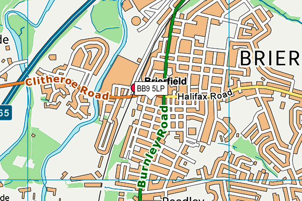 BB9 5LP map - OS VectorMap District (Ordnance Survey) BB9 5LP map - OS VectorMap District (Ordnance Survey)