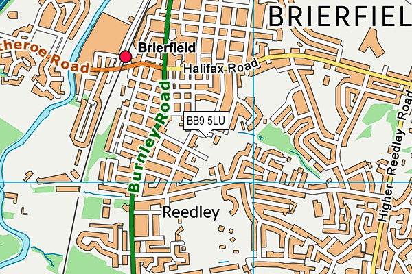 BB9 5LU map - OS VectorMap District (Ordnance Survey) BB9 5LU map - OS VectorMap District (Ordnance Survey)