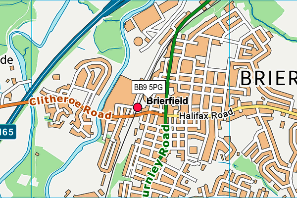 BB9 5PG map - OS VectorMap District (Ordnance Survey) BB9 5PG map - OS VectorMap District (Ordnance Survey)