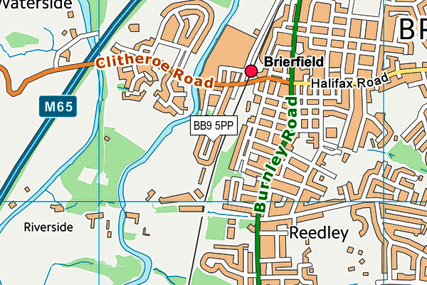 BB9 5PP map - OS VectorMap District (Ordnance Survey) BB9 5PP map - OS VectorMap District (Ordnance Survey)