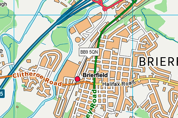 BB9 5QN map - OS VectorMap District (Ordnance Survey) BB9 5QN map - OS VectorMap District (Ordnance Survey)