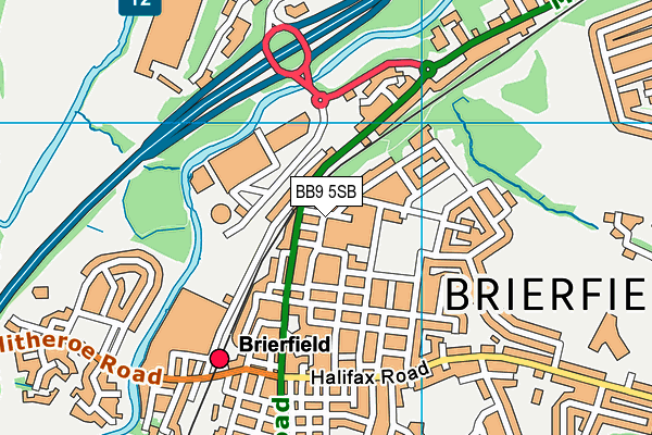 BB9 5SB map - OS VectorMap District (Ordnance Survey) BB9 5SB map - OS VectorMap District (Ordnance Survey)