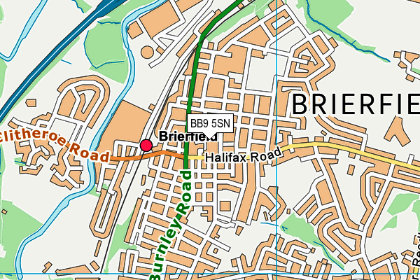 BB9 5SN map - OS VectorMap District (Ordnance Survey) BB9 5SN map - OS VectorMap District (Ordnance Survey)