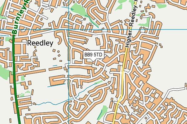 BB9 5TD map - OS VectorMap District (Ordnance Survey) BB9 5TD map - OS VectorMap District (Ordnance Survey)