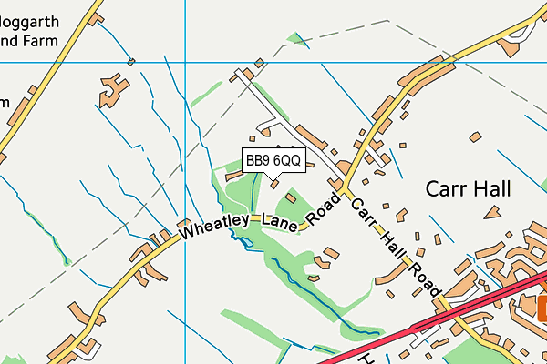BB9 6QQ map - OS VectorMap District (Ordnance Survey)