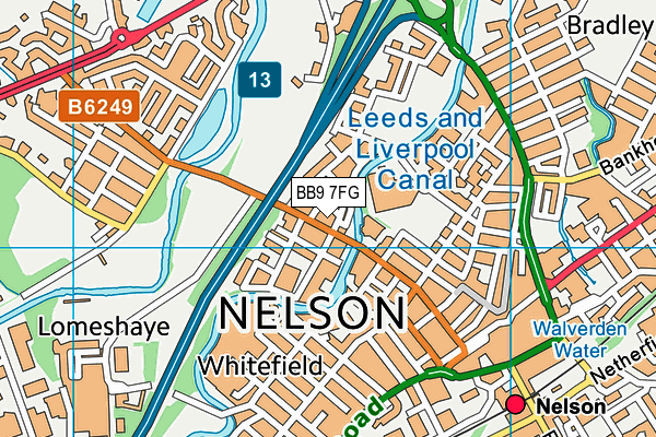 BB9 7FG map - OS VectorMap District (Ordnance Survey) BB9 7FG map - OS VectorMap District (Ordnance Survey)