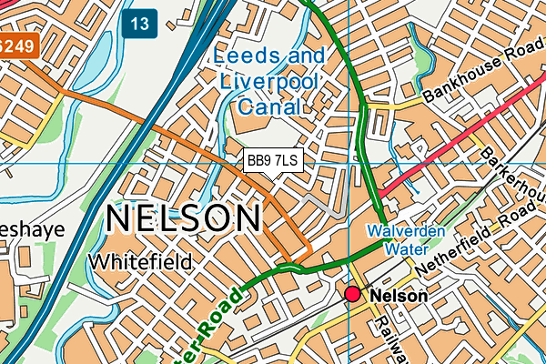 BB9 7LS map - OS VectorMap District (Ordnance Survey) BB9 7LS map - OS VectorMap District (Ordnance Survey)