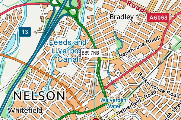 BB9 7NB map - OS VectorMap District (Ordnance Survey) BB9 7NB map - OS VectorMap District (Ordnance Survey)
