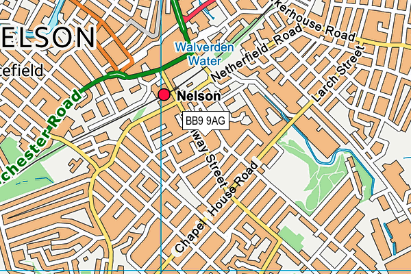 BB9 9AG map - OS VectorMap District (Ordnance Survey) BB9 9AG map - OS VectorMap District (Ordnance Survey)