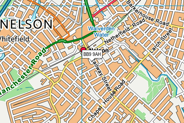 BB9 9AH map - OS VectorMap District (Ordnance Survey) BB9 9AH map - OS VectorMap District (Ordnance Survey)