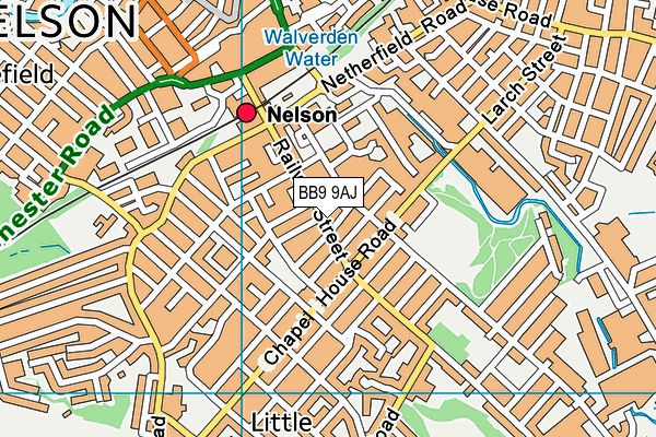 BB9 9AJ map - OS VectorMap District (Ordnance Survey) BB9 9AJ map - OS VectorMap District (Ordnance Survey)