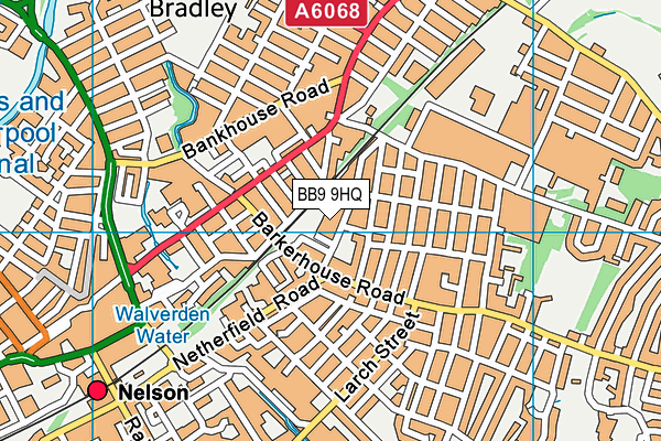BB9 9HQ map - OS VectorMap District (Ordnance Survey) BB9 9HQ map - OS VectorMap District (Ordnance Survey)