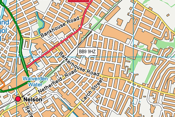 BB9 9HZ map - OS VectorMap District (Ordnance Survey) BB9 9HZ map - OS VectorMap District (Ordnance Survey)