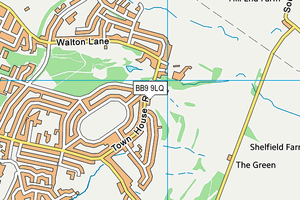 BB9 9LQ map - OS VectorMap District (Ordnance Survey) BB9 9LQ map - OS VectorMap District (Ordnance Survey)