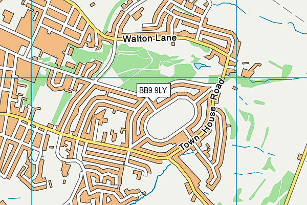 BB9 9LY map - OS VectorMap District (Ordnance Survey) BB9 9LY map - OS VectorMap District (Ordnance Survey)