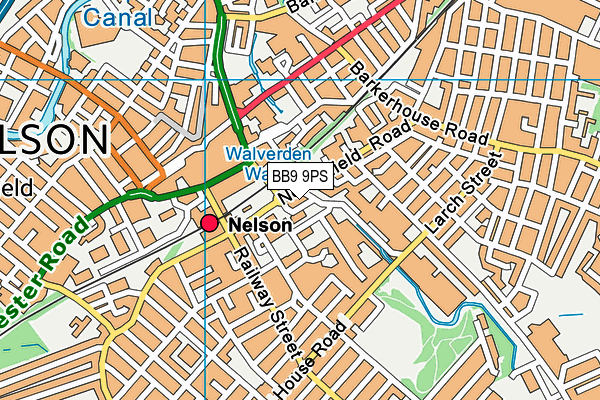 BB9 9PS map - OS VectorMap District (Ordnance Survey) BB9 9PS map - OS VectorMap District (Ordnance Survey)