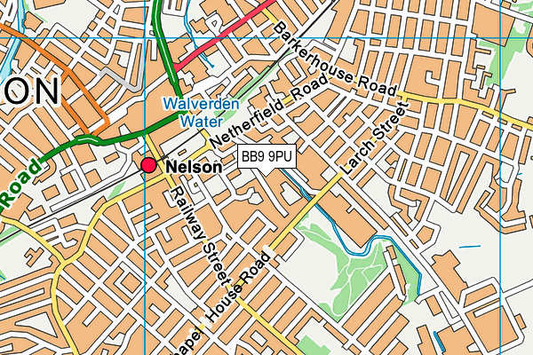 BB9 9PU map - OS VectorMap District (Ordnance Survey) BB9 9PU map - OS VectorMap District (Ordnance Survey)