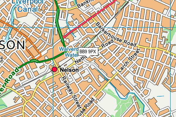 BB9 9PX map - OS VectorMap District (Ordnance Survey) BB9 9PX map - OS VectorMap District (Ordnance Survey)