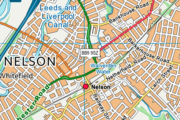 BB9 9SZ map - OS VectorMap District (Ordnance Survey) BB9 9SZ map - OS VectorMap District (Ordnance Survey)