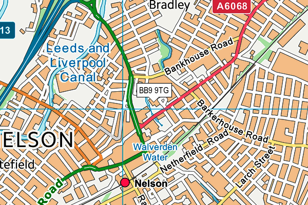 BB9 9TG map - OS VectorMap District (Ordnance Survey) BB9 9TG map - OS VectorMap District (Ordnance Survey)