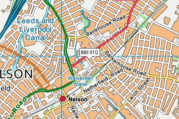 BB9 9TQ map - OS VectorMap District (Ordnance Survey) BB9 9TQ map - OS VectorMap District (Ordnance Survey)