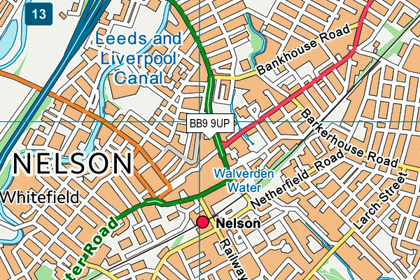 BB9 9UP map - OS VectorMap District (Ordnance Survey) BB9 9UP map - OS VectorMap District (Ordnance Survey)